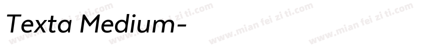 Texta Medium字体转换